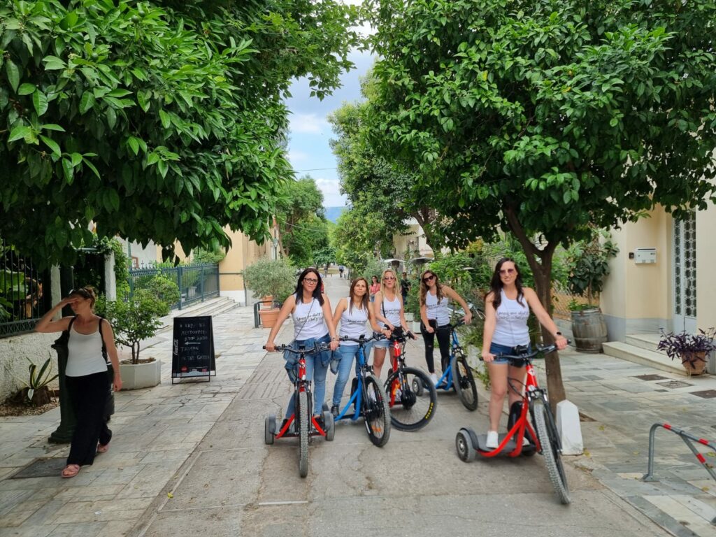 people using e-bike
